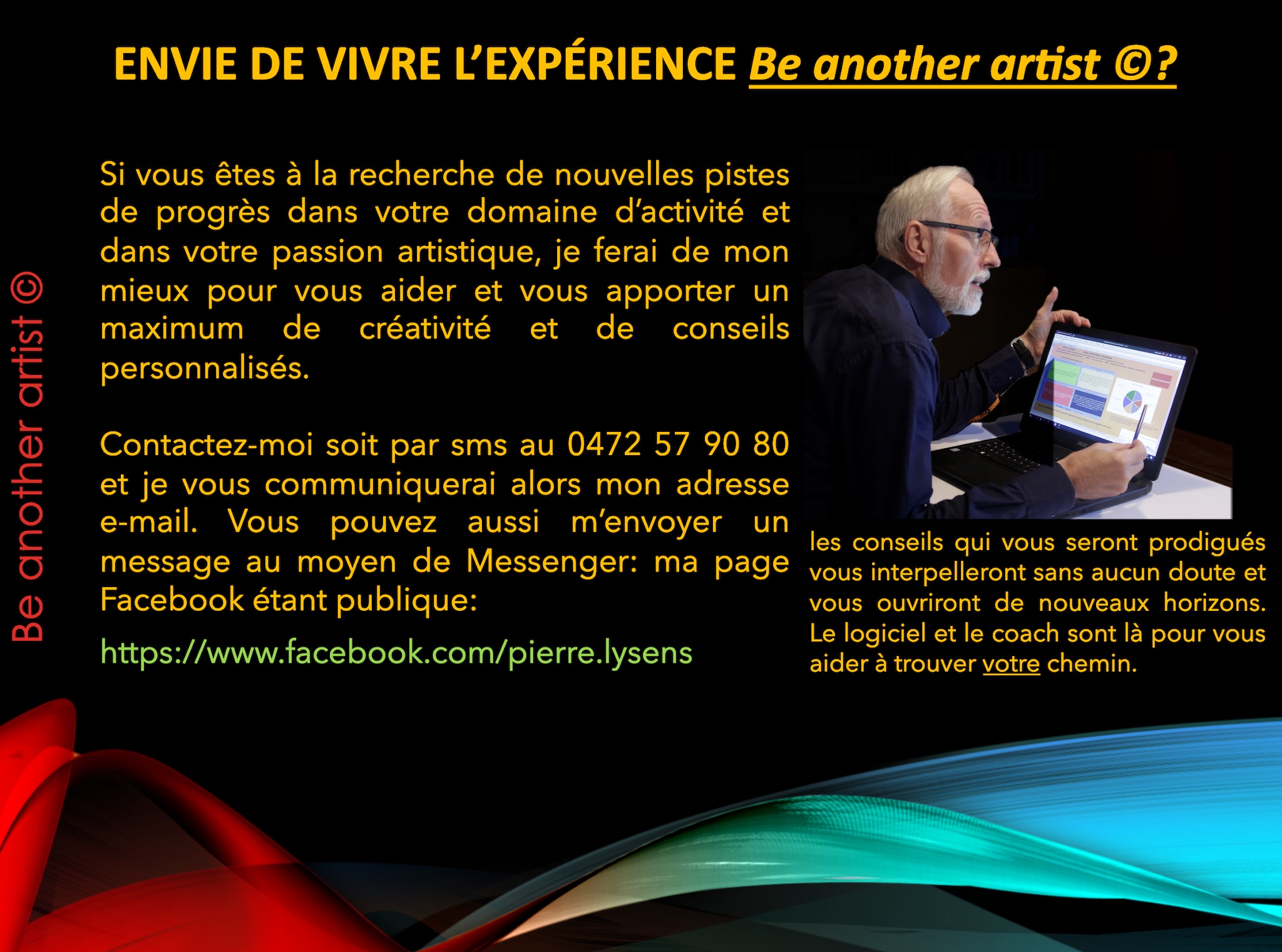 logiciel de coaching artistique be another artist