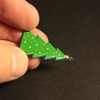 boucles d'oreilles en forme de sapin de no�l